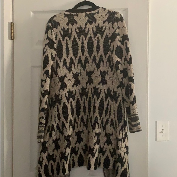 Lucky Brand Patterned Duster Sweater Sz Small - Picture 6 of 6